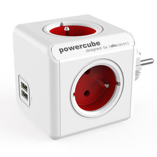 Rozbočovač PowerCube Original USB červený