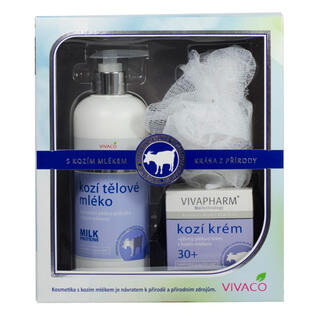 Dárková kazeta kosmetiky s kozím mlékem VIVAPHARM 1