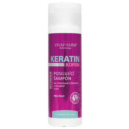Keratinový šampon na vlasy s kofeinem VIVAPHARM 1
