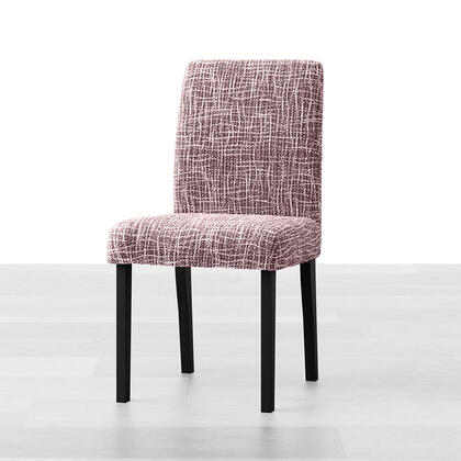 Bielastické potahy GRAFITI NOVÉ kaštanově hnědé, židle s opěradlem 2 ks (45 x 45 x 50 cm)