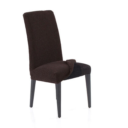 Super strečové potahy NIAGARA čokoládová, židle s opěradlem 2 ks (40 x 40 x 55  cm) 1