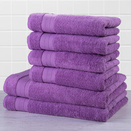 Sada froté ručníků a osušek MEXICO fialová 6 ks 1