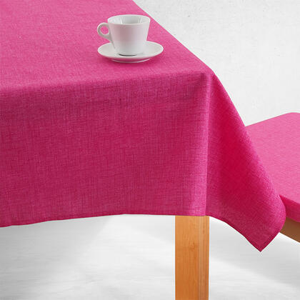 Jednobarevný ubrus BESSY růžový, stolní 140 x 180 cm