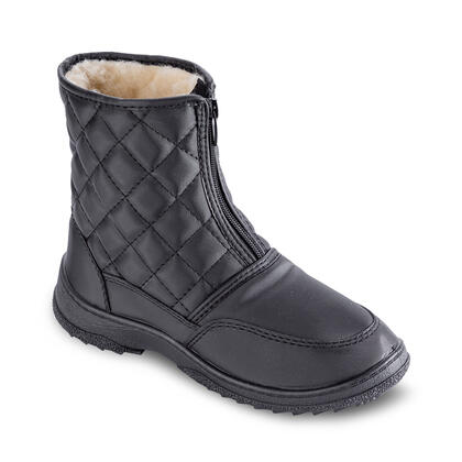 Dámské prošívané zimní boty černé 1