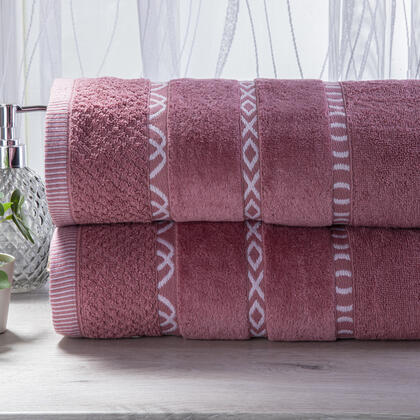 Sada 2 ks froté ručníků GINO růžová 50 x 90 cm