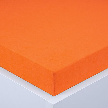 Napínací prostěradlo froté EXCLUSIVE oranžové, 90 x 200 cm 1