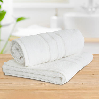 Sada 2 ks froté ručníků STANDARD bílá, 50 x 100 cm 1