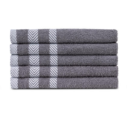 Sada froté ručníků šedá 30 x 50 cm 5 ks 1