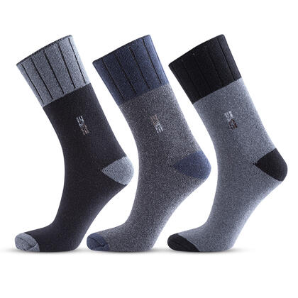 Zdravotní bambusové ponožky s pružným lemem, 3 páry 1