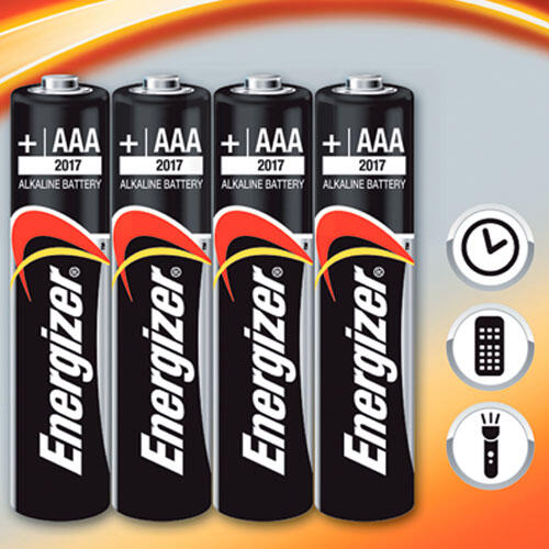 Levně Alkalické baterie Energizer 4x AAA