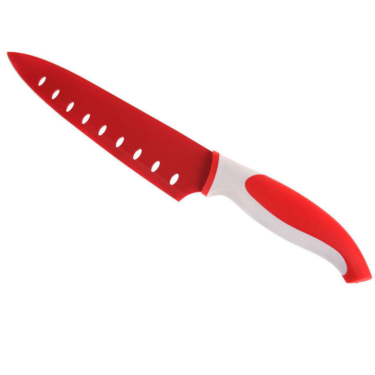 Nerezový kuchařský nůž 31 cm Symbio červený, BANQUET 1