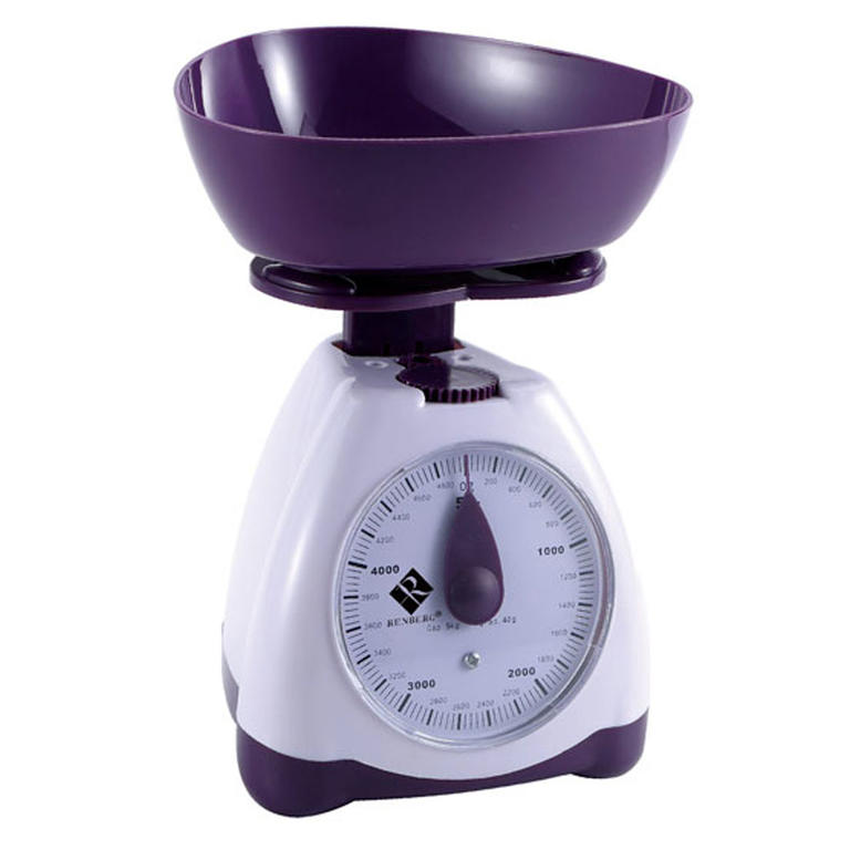 Kuchyňská váha fialová 1