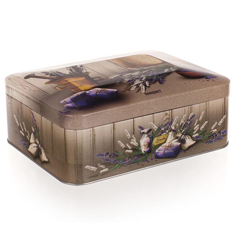 Levně Plechovka-box na čaj Lavender, BANQUET