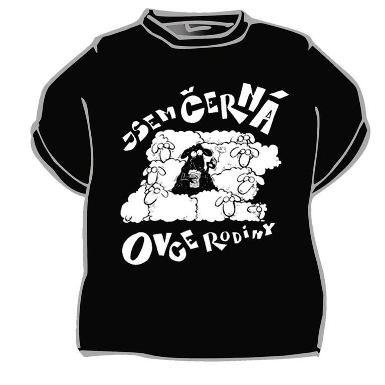 Originální tričko Jsem černá ovce rodiny, vel. XXL 1