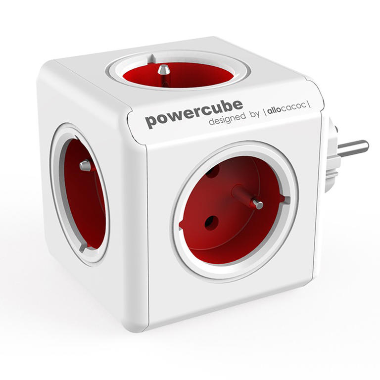 PowerCube Original red socket splitter