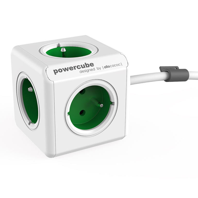 PowerCube Extended Socket Extension Green