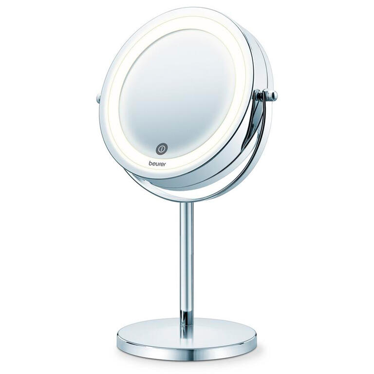 Levně Kosmetické výkyvné zrcadlo stojící s LED osvětlením