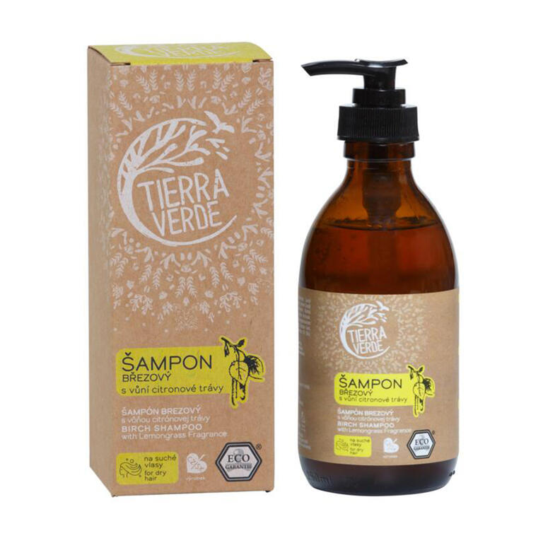 Levně Tierra Verde šampon březový s vůní citronové trávy 230 ml