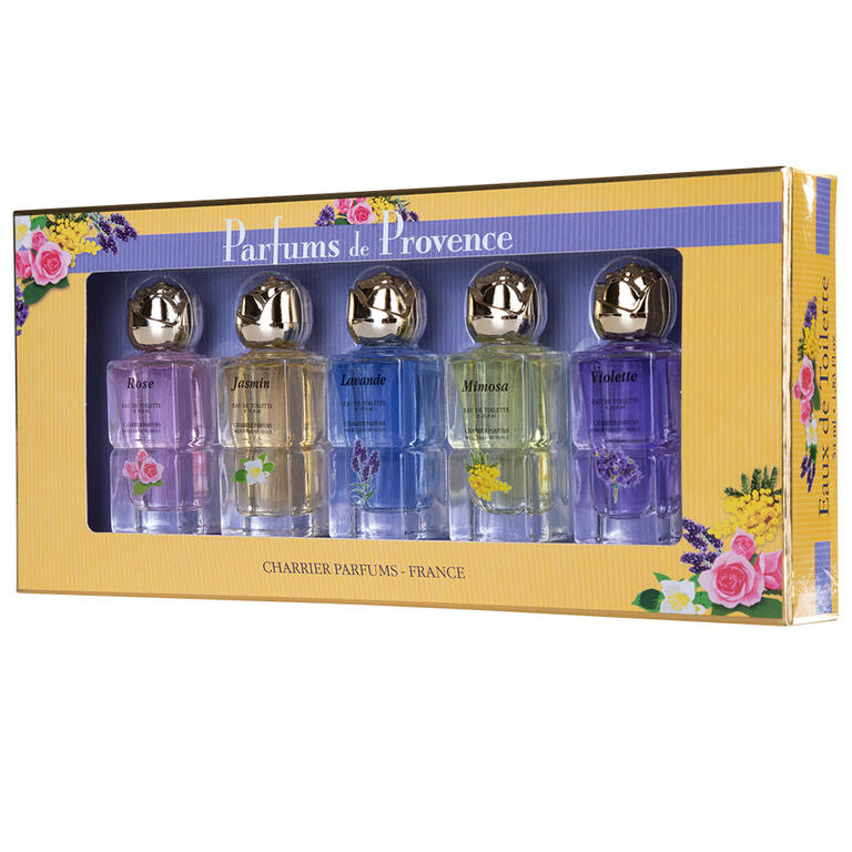 Levně Francouzské parfémy sada 5 ks, květinové