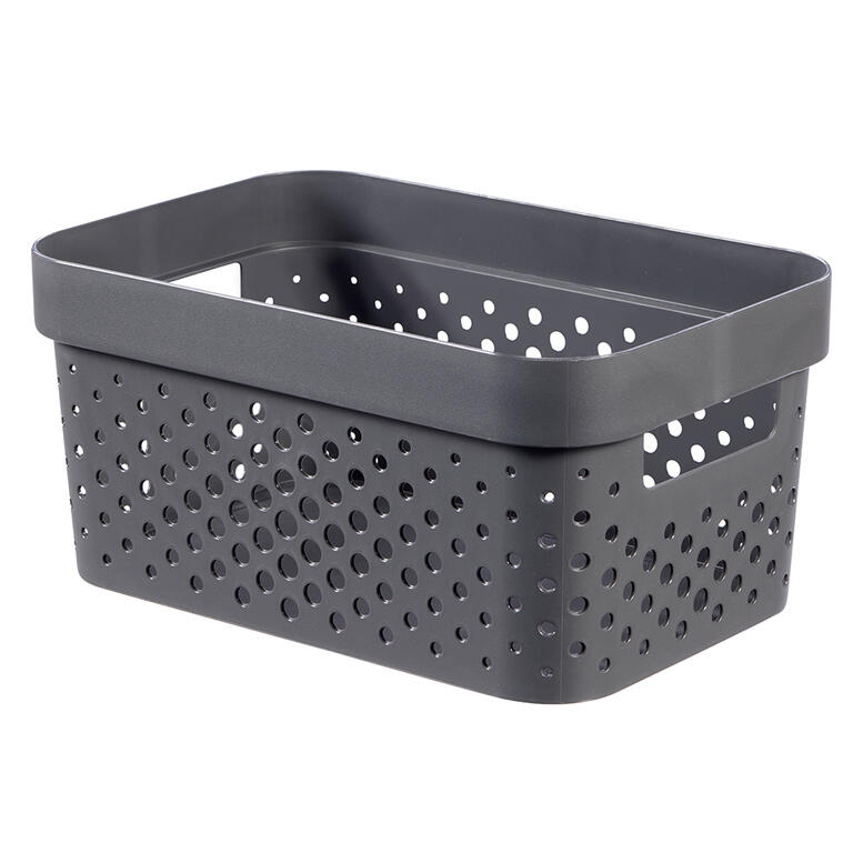 Úložný box INFINITY recyklovaný plast tmavě šedý 1