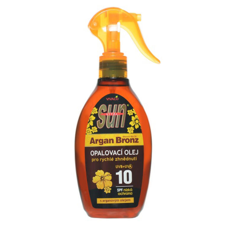 Levně Arganový opalovací olej SPF 10 200 ml
