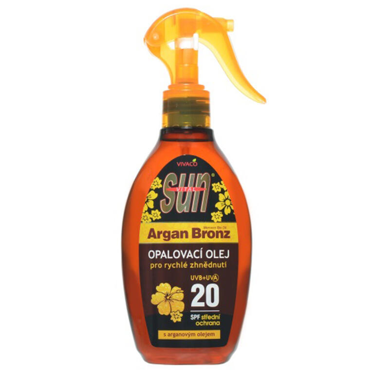 Arganový opalovací olej SPF 20 200 ml