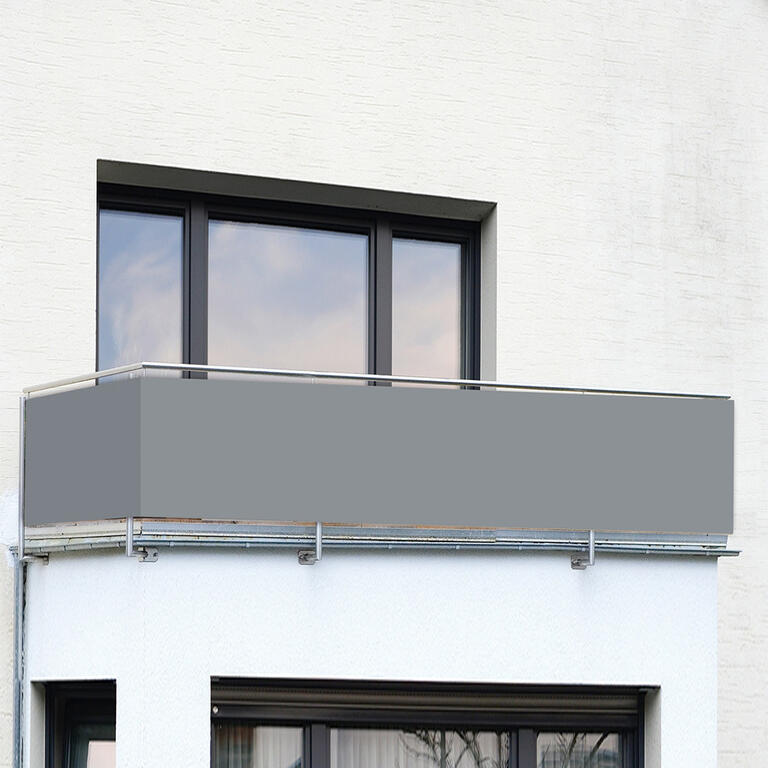 Balkonová zástěna šedá