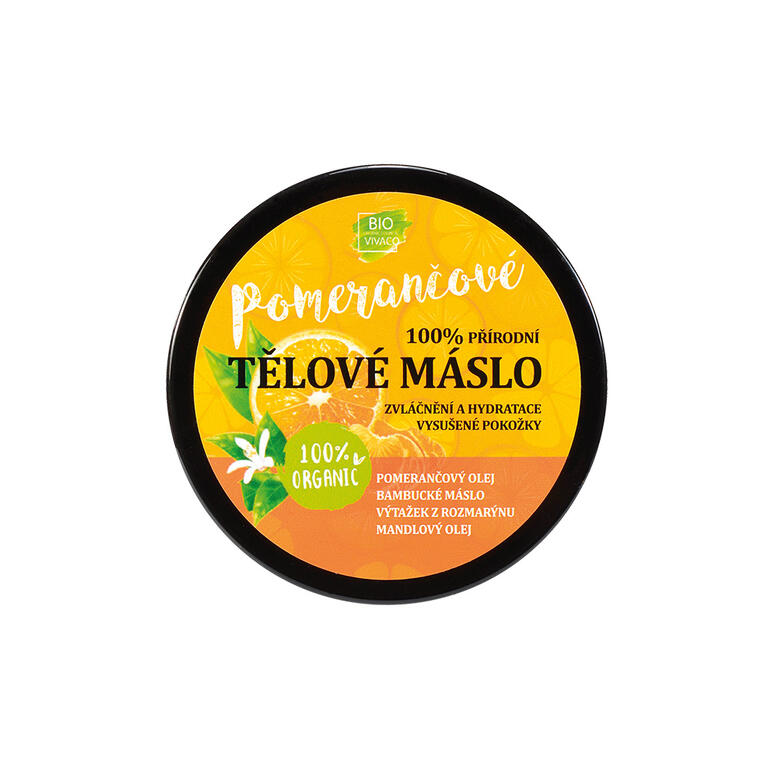 Tělové máslo s bio pomerančovým olejem 150 ml