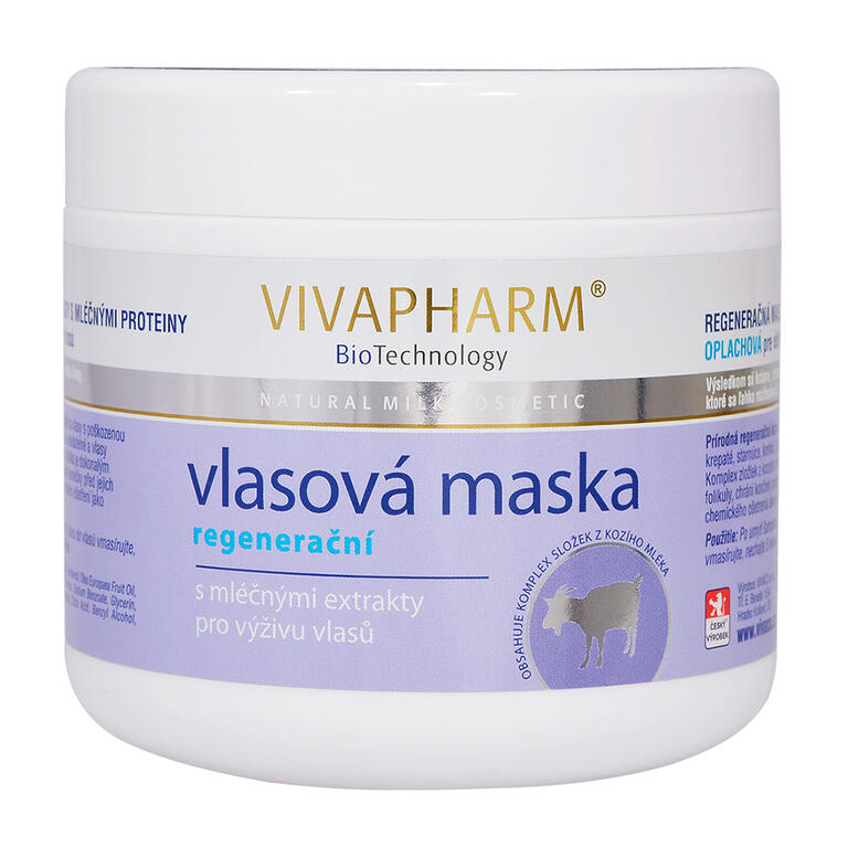 Levně Vlasová maska s kozím mlékem VIVAPHARM