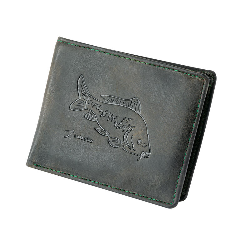 Pánská kožená peněženka KAPR tmavě zelená