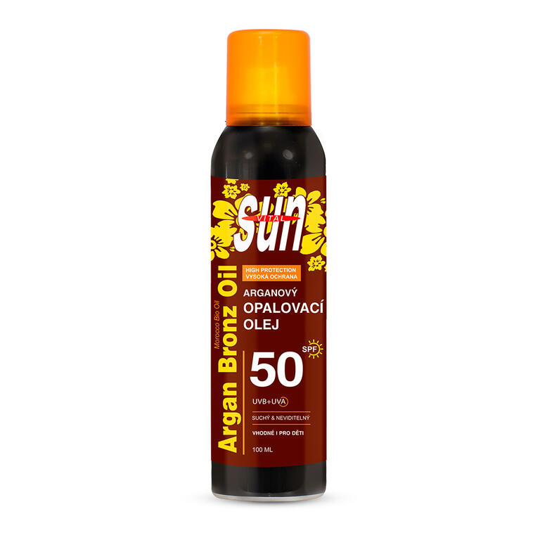 Suchý opalovací olej s BIO arganovým olejem SUN VITAL SPF 50 100 ml