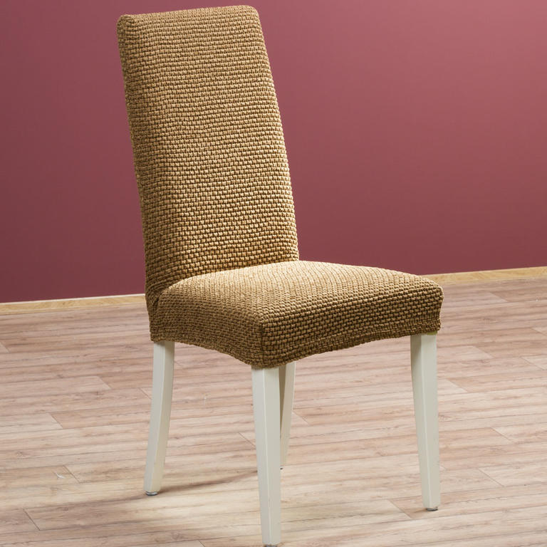 Luxusní multielastické potahy ZAFIRO tabákově hnědé, židle s opěradlem 2 ks 40 x 40 x 60 cm 1