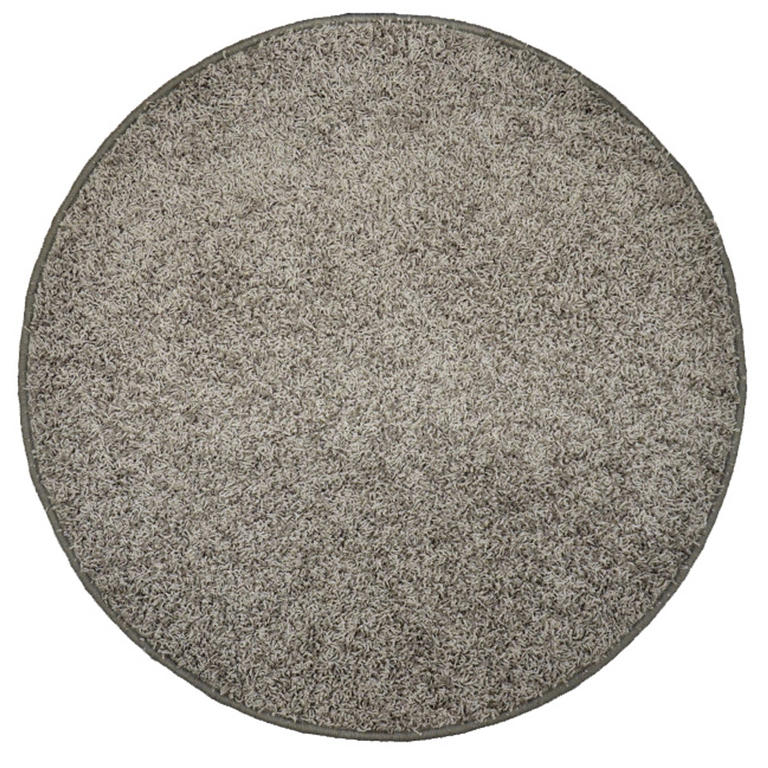 Kulatý koberec SHAGGY šedý 1