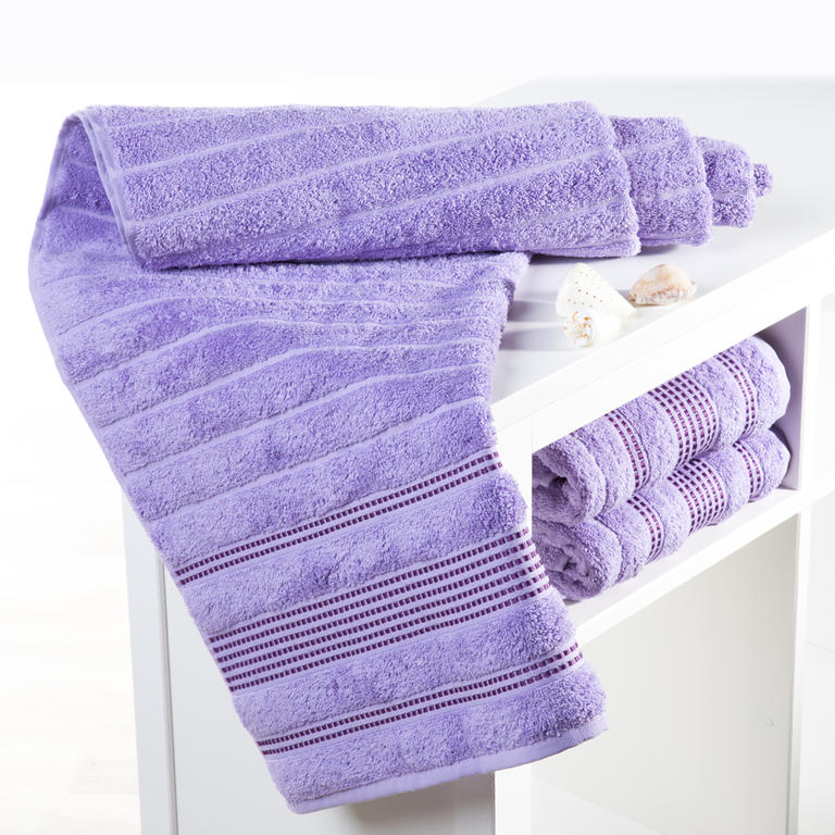 Bavlněné froté ručníky Paris světle fialové, sada 2 kusů 1