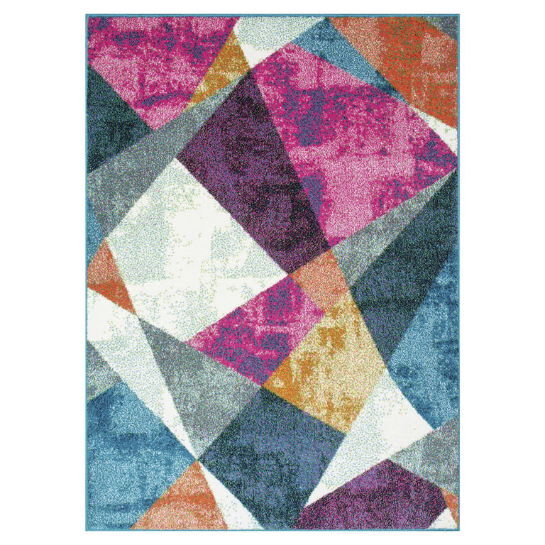 Kusový koberec CITY Barevné úhelníky, 120 x 170 cm 1
