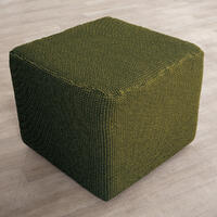 Super strečové potahy NIAGARA zelená, taburet (40 - 60 cm) 1