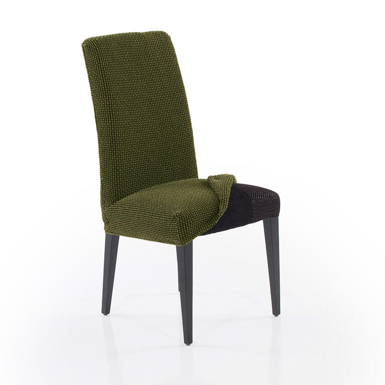 Super strečové potahy NIAGARA zelená, židle s opěradlem 2 ks (40 x 40 x 55  cm) 1
