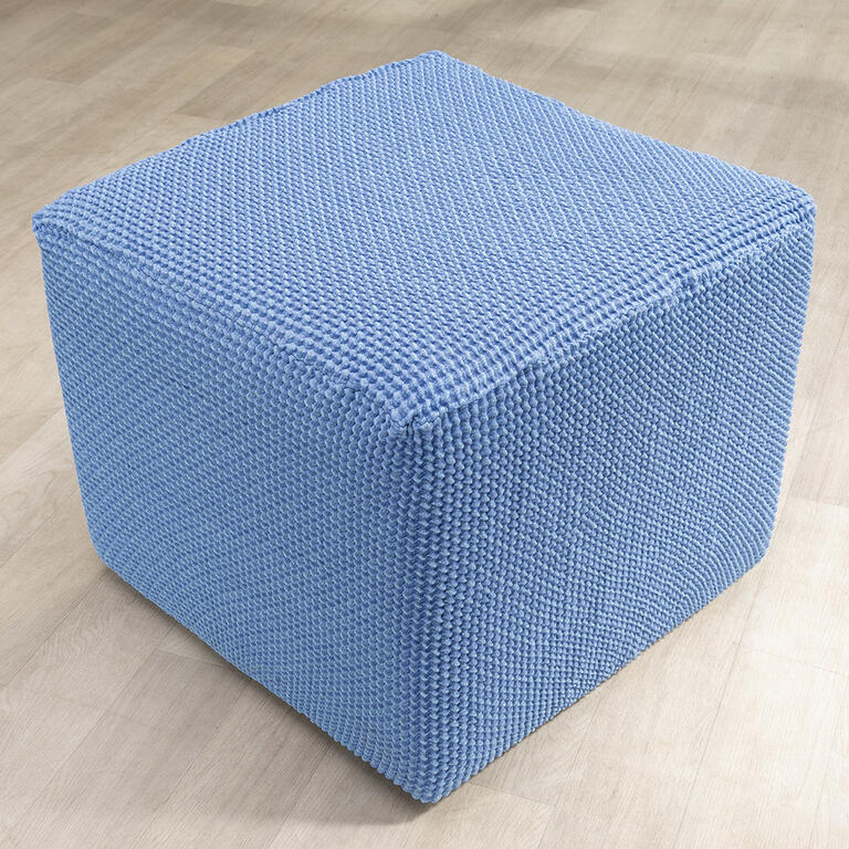 Super strečové potahy NIAGARA modrá, taburet (40 - 60 cm) 1