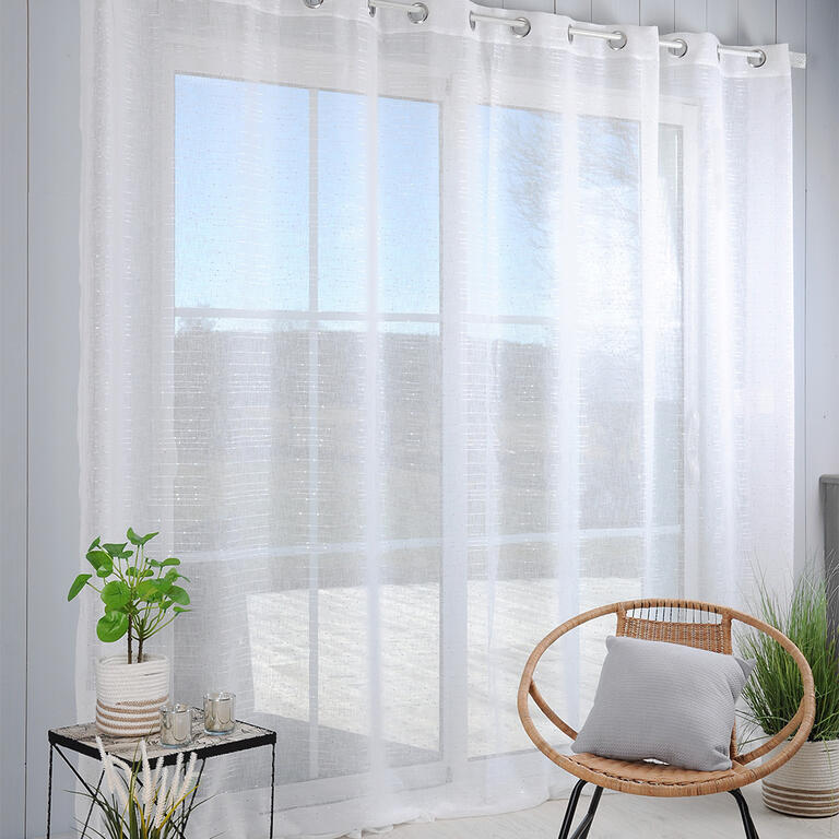 Voile-Vorhang für französisches Fenster CELIAN XXL 300 x 260 cm