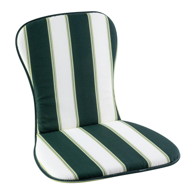 Polstr na zahradní židli zelená