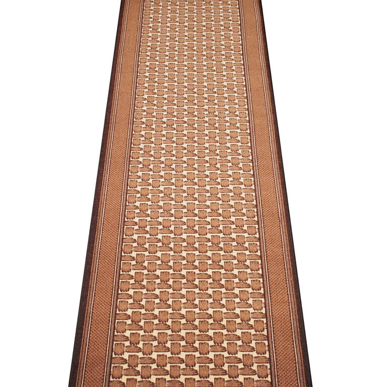 Kusový koberec GRENOBLE hnědá 67 x 150 cm
