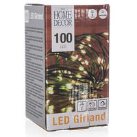 Světelný řetěz vnitřní/ venkovní teplé bílé světlo, 100 LED, 10 + 5 m, 8 funkcí 2