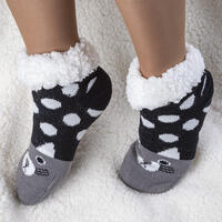 Dětské zimní ponožky na spaní KOČKA 2